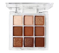9 Colours Eyeshadow Palette,Brown Eyeshadow,Dark Brown Eyesha-Dow,Smokey Eyesha-Dow Palette,For Daily Wear Or Special Occasions,Maintain Makeup For A Long Time,Waterproof And Sweat-Proof,Rich Color