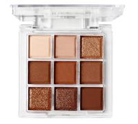 9 Colours Eyeshadow Palette,Brown Eyeshadow,Dark Brown Eyesha-Dow,Smokey Eyesha-Dow Palette,Rich Color,With Matte & Shimmer Blendable Shades,Delicate,Long-Lasting,Suitable For Beginners,Waterproof