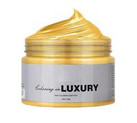 9 Colours Temporary Hair Wax Colour Wax Coloured Hair Dye Colour Wax Hair Gel Colour Washable Natural Instant Hair Wax Colour DIY Hair Clay Suitable for Children Boys and Girls Gothi (Gold, One Size)