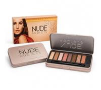 9 Colours Tin Casing Eye Shadow Nude Addicts Saffron LONDON