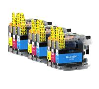 Go Inks 3 C/M/Y Set of 3 Ink Cartridges to replace Brother LC123 C/M/Y Compatible/non-OEM for Brother DCP and MFC Printers (9 Inks), Standard Capacity