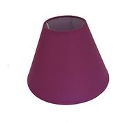 9" Coolie Ceiling Table Lamp Shade Black Cream Lt Blue Lt Green Navy Peach Red - Main Colour: Aubergine