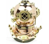 9" Copper Brass Crafted Nautical Diving Helmet | Maritime Home Decor & Gifts