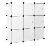 9 Cube Storage Organiser, White
