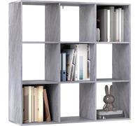 Homcom 9 Cube Storage Unit Cabinet Bookcase Display Shelves In Grey Grey