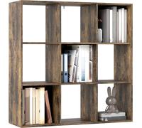 9 Cube Storage Unit Wooden Cubic Bookcase Display Shelving Cabinet
