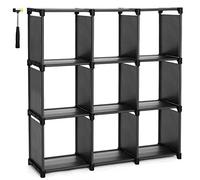 9 Cubes Open Bookcase, Black