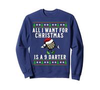 9 Darter Funny Christmas DartBoard Xmas Dart Pun Sweatshirt