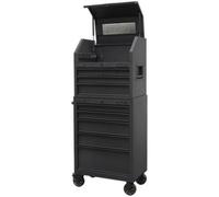 9 Drawer Black Tool Chest With Mobile Storage - 760 X 460 X 1620mm