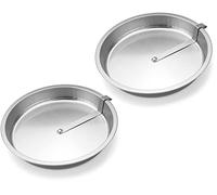 9" Easy Out Quick Release Tart, Quiche, Pie and Cake Pan - Set of 2