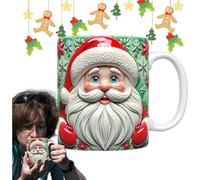 (9) Effect Mugs | 350ml Effect Coffee Mug with Handle | Beverage Container Photobooth Props Santa Claus Drinking Cup for Milk, Juice
