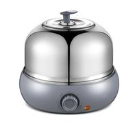 9 Eggs Full 304 Stainless Steel Electric Egg Cooker Steamer with Big Capacity, For Soft, Medium, Hard Boiled, Poached, Custard Egg Bread