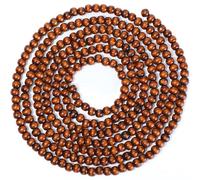 9 Feet Boho Vintage Brown Wooden Bead Decorative Christmas Tree Garland