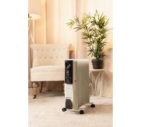 9 Fin Oil Filled Electric Heaters for Home Mini Radiator Indoor Heater Marco Paul White One Size
