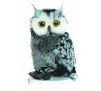 Aurora 12748 9-inch Great Horned Owl, Grey and White