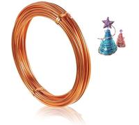 9 Gauge 3mm Copper Aluminum Craft Wire - 15m Bendable, Flexible for Jewellery, Floristry & Modelling
