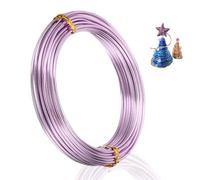 9 Gauge 3mm Pink Aluminum Wire, 15m Crafting Wire, Bendable & Flexible for Jewellery, Floristry & Modelling