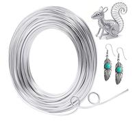 9 Gauge Aluminum Craft Wire 3mm 50 Feet (15 M) Bendable Metal Crafting Wire