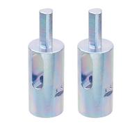 9 Gauge Twist Tool for Drill Chuck, EZ Twist Ties Tool for Chain Link Fence, 3/8" Drill Attachment for Wire Fence Installation, Galvanized Carbon Steel, 2Pcs