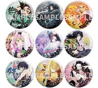 9 Ghost Slayers Tinplate Badge Anime Figure Brooch Cool Pins, Metal, Ghost Killing Cosplay Accessories