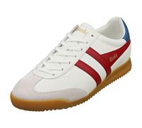 (9) Gola Torpedo Mens Fashion Trainers in White Red Saphire
