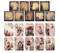 9 Gothic Note Papers, 20 Sheets of Magical Witch Paper, Dark Wind Guestbook, Self-Adhesive Retro Note Book, Hand Account Decoration Stickers.
