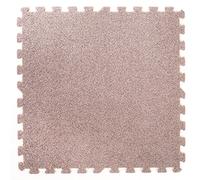 9 Grey Carpet Interlocking Foam Mats with Edges - Perfect for Floor Protection, Garage, Exercise, Yoga, Playroom. Eva foam (9 tiles)