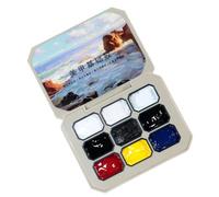 9-Grid Solid Gel Nail Polish 9 Color Cream Gel Polish Adjustable Colors Solid Gel Polish Palette Gel Paint Kit U V Gel Nail Polish Suitable For Gift Various Makeup Looks, 2.5 G Per Grid