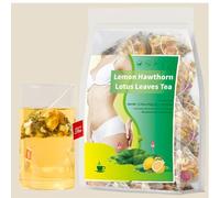 9-Herb Slimming & Detox Tea: Lemon, Hawthorn, Tangerine Peel & Rose Blend For Flat Abdomen & Weight Management (30 Bags)(1pcs)