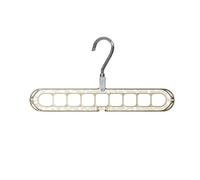 9 Hole Clothes Hanger, Household Plastic Multi-function Clothes Drying Artifact, Horizontal And Vertical Rotating Thickened Hook