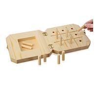 9 Hole Wooden Pegboard for Occupational Therapy Nine Hole Peg Test to Improve Fine Motor Coordination, Finger Dexterity, Concentration and Increase Reactionary Speed