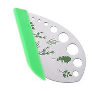 9 Holes Stainless Steel Kale and Herb Razor, Mini Leaf Stem Stripping Tool with Protective Cover, for Chard, Collard Greens, Thyme, Basil, Rosemary
