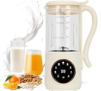 9 in 1 Automatic Soy Milk Maker, 47oz (1400ml) Nut Milk Maker, with Self-Cleaning, 16 Blades Makes Almond Milk, Oat Milk, Plant Milk, Juice with 24H Delay Timer, Boiling Water and Keep Warm