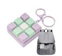 9 In 1 Detachable - Sensory Button, Clicker Tool Multi Functional Modular Portable Audible Tactile Response Feedback Accessory | Classroom School Work Home Car Airplane with Travel Outdoor