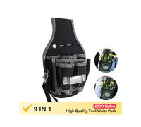 9 In 1 High Quality Tool Waist Pack Belt Utility Kit Holder 600D Nylon Fabric Toolkit Electrician Waist Pocket Pouch Bag