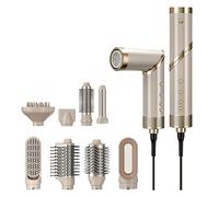 9 in 1 Hot Air Stylers, 1600W Ionic Auto Wrap Hot Air Curling Hair Dryer Brush 110000RPM Blowout Airflow Hair Dryer Quick Blow Hair Magic Styler for Curly Straight Hair Dry Styling