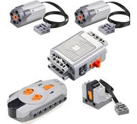 9-in-1 Motor Set Technic Motorized Kit Compatible with Lego: Power Function Battery Box, Technic Remote Control, Electric Motor, Engine Parts, Train Battery Pack, Remote Control (9 Sets)