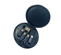 9-in-1 Multi-Function PD Fast Charging Cable Set, USB-C Fast Charger + Data Cable Storage Box, Fully Compatible for all phones, OTG Converter + Foldable Cable + SIM Ejector Pin, Mini and Portable
