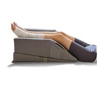 9-in-1 Multifunctional Dual Leg Elevation Pillow, 3 Modes for Knee,Ankle & Leg Raise, Height Adjustable U-Groove Leg Positioner, Side Pockets & Handles, Washable Air-Layer Cover (Gray Backed Stripes)