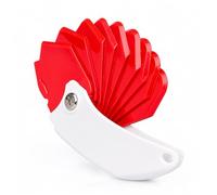 9 in 1 Seam Tool, Folding PP Multipurpose 9 in 1 Caulking Spatula with Different Scraping Heads and Angles Spatula Caulking Tool for Surfaces Doors and Windows (Red+15cm*4cm/5.91in*1.57in)
