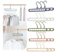 9 in 1 Smart Hanger Pro, 9 Holes Clothes Drying Hangers, Magic Clothes Hanger Organizer, 360° Rotatable, Foldable & Flexible Design, Save Closet Space (15 pcs)