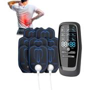 9-in-1 Tens Machine for Back Pain Rechargeable Period Cramp Simulator with 8 Replacement Pads Dual Channels Muscle Stimulater Machine for Relieving Muscle Back Shoulder Neck Leg Knee Calf Pain