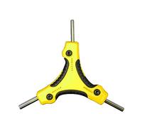 9 in 1 Triangular Hex Wrench Mountain Road Bike Tridolic Nerve Set Hand Repair Tool 1.5/2/2/3/4//6 Portable Folding Combination Labor Saving Hand Tool Foldable