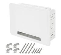 9" in-Wall Recessed TV Media Outlet Box - Cable Management Enclosure and Storage Box for Wall-Mounted TVs, Compatible with Roku & Samsung One Connect Mini - for Network, HDMI, and Power Cables