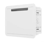 9" In-Wall TV for MEDIA Box Recessed Outlet & Network Enclosure for Fire TV and for Samsung for One Connect for MINI, White