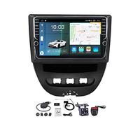 9-Inch 2 Din Android 11 Car Radio for 107/Toyota Aygo 2005-2014, Supports CarPlay, Android Auto, FM/AM Radio, Bluetooth & Hands-Free Calling