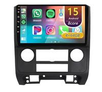 9 Inch 2 Din Android 15 Car Radio,for Ford Escape 2007-2012 With Wireless Carplay AHD Backup Camera Bluetooth Navigation Swc FM Radio WIFI Voice Control(C 8core(4G+64G))