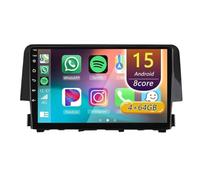 9 Inch 2 Din Android 15 Car Radio,for Honda Civic 10 David FK 2015-2020 With Wireless Carplay AHD Backup Camera Bluetooth Navigation Swc FM Radio WIFI Voice Control(D 8core(6G+128G))