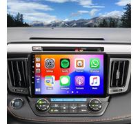 9 inch 2 DIN Android 15 Car Stereo for Toyota RAV4 2013-2018, 4+64GB Touch Screen Display Radio Multimedia Player Head Unit with Carplay Android Auto GPS Navigation WiFi Bluetooth DVR DAB+ SWC FM RDS