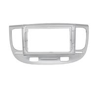 9 Inch 2 Din Android Head Unit Car Radio Frame Stereo Dash Fascia Trim Bezel For Kia For Rio 2 2005 2006 2007 KLAUER(Silver)